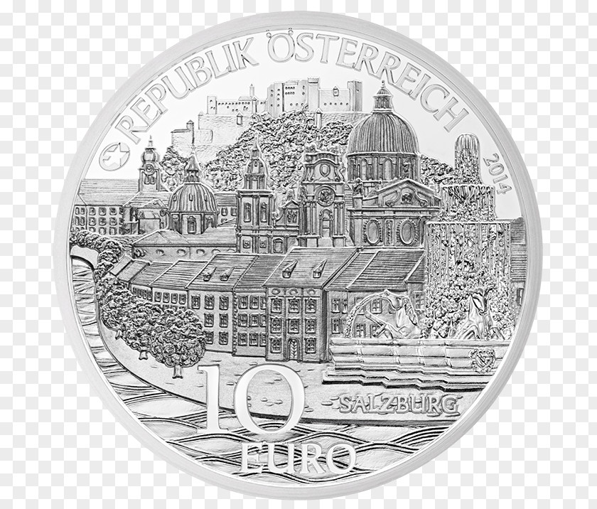 Coin Austria 10 Euro Cent Coins Silver PNG