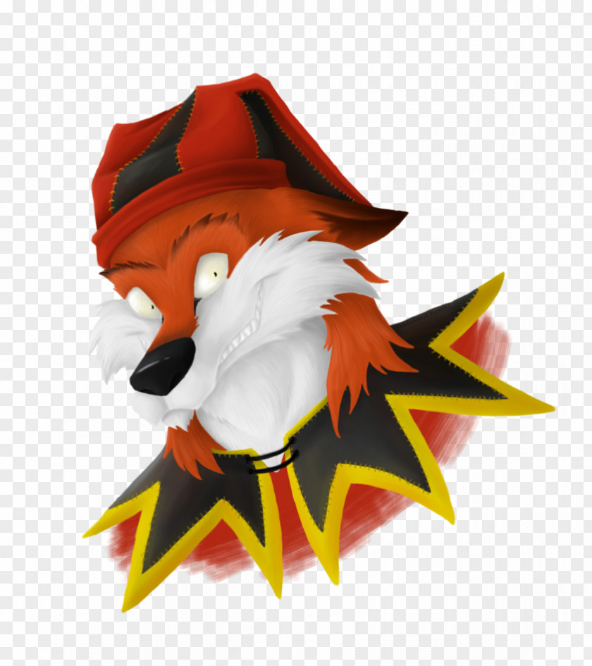 Painted Fox Character PNG