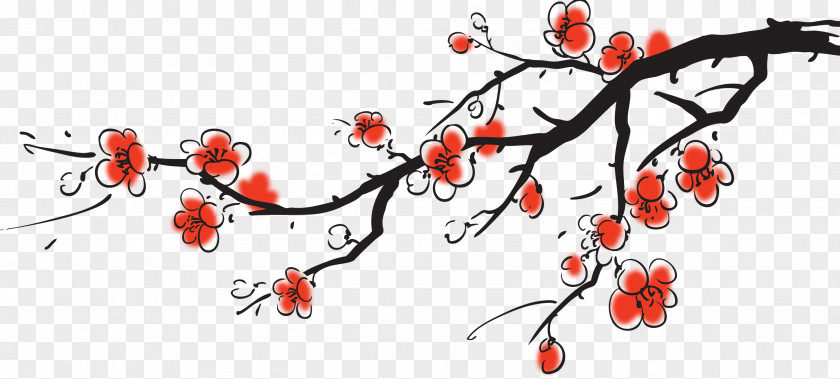 Plum Flower China Chinese Painting Art PNG