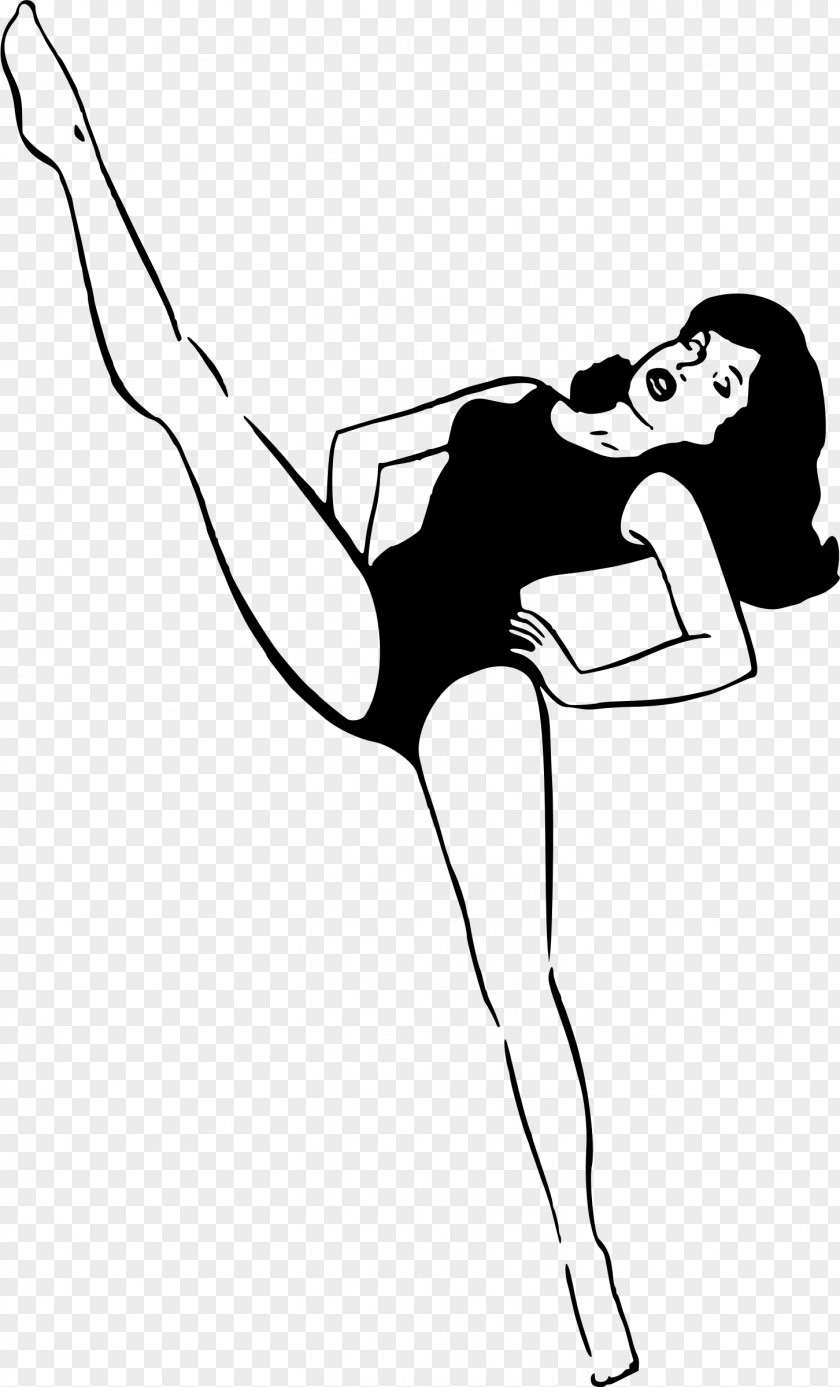 Woman Female Physical Exercise Yoga Black And White PNG