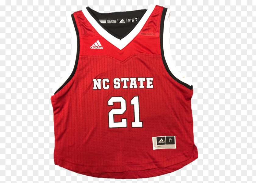 Adidas Sports Fan Jersey NC State Wolfpack Men's Basketball Women's Sleeveless Shirt PNG