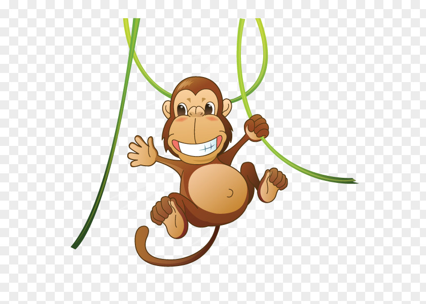 Monkey Cuteness Clip Art PNG