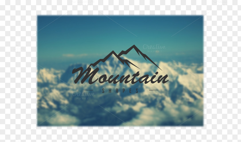 Mountain Creative Photography Shape Font PNG