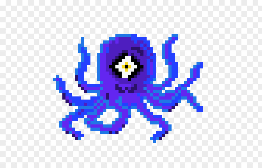 Octopus Pixel Art DeviantArt PNG