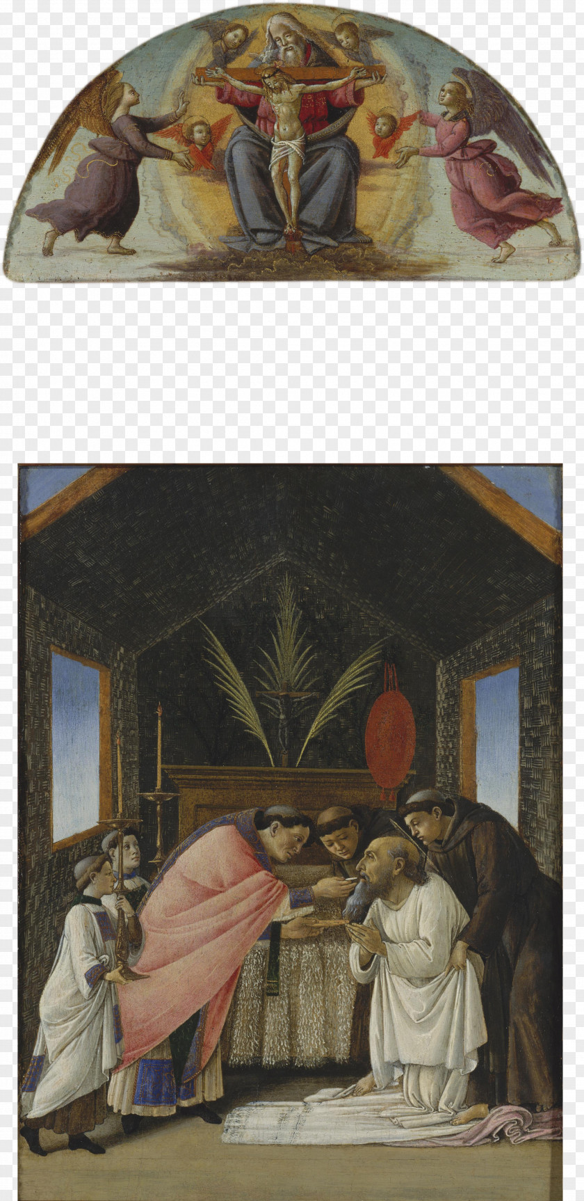 Painting The Last Communion Of Saint Jerome Metropolitan Museum Art Madonna With Child And Three Angels Lamentation Over Dead Christ PNG