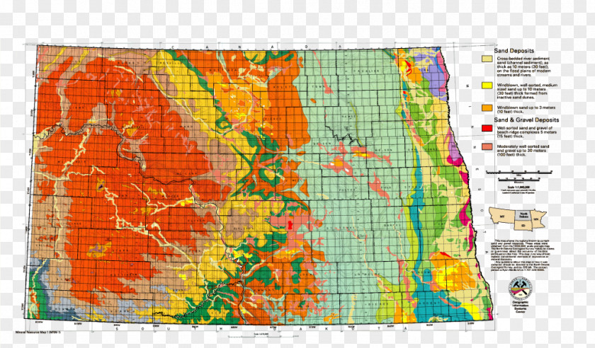 Superimposing North Dakota Topographic Map South Topography PNG