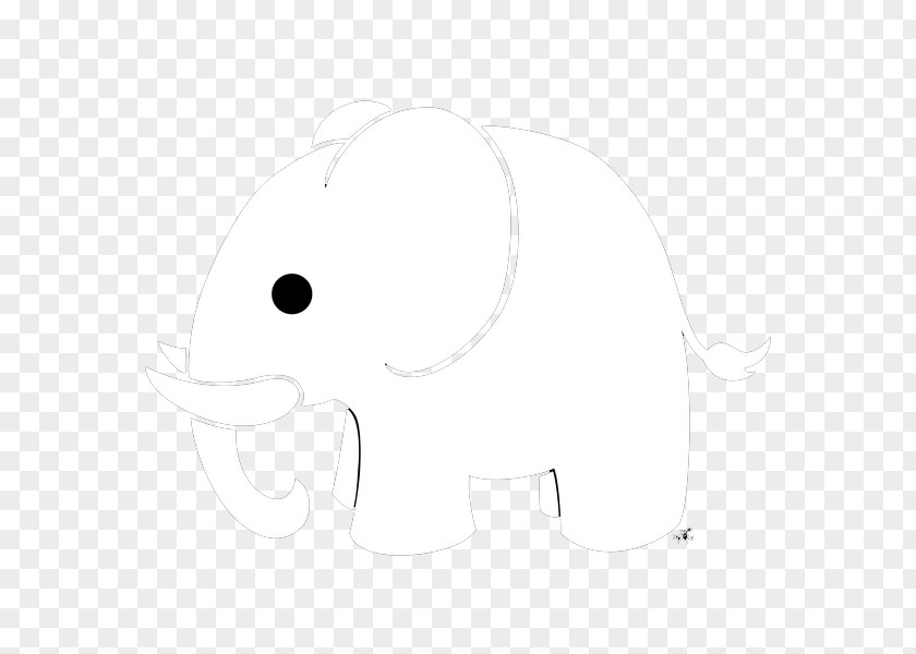 White Elephant Transparent Background Rabbit Black And PNG