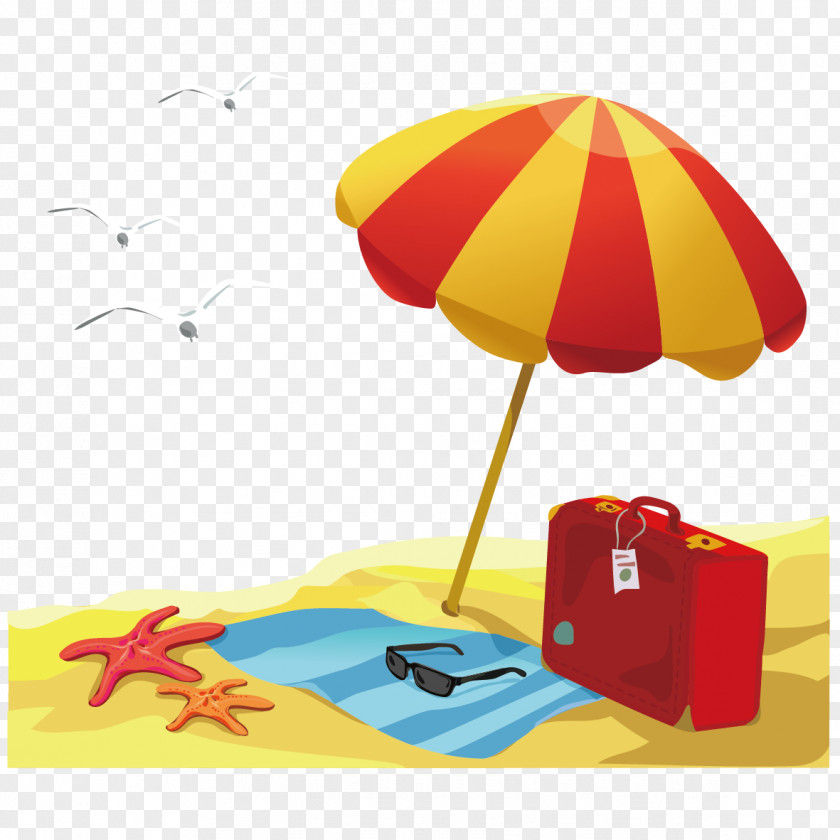 Beach Holiday Child Summer Illustration PNG