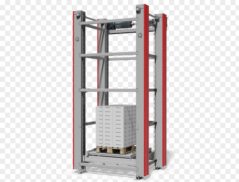 Pallet Fence Conveyor System Vertical Chain Elevator PNG