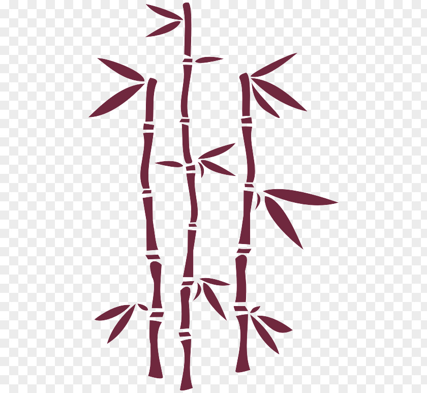Pin Twig Tropical Woody Bamboos Paper Branch Sticker PNG
