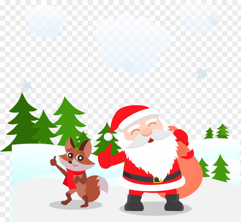 Vector Santa Claus Christmas Vecteur PNG