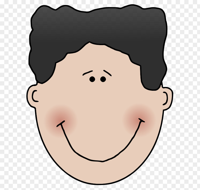 Cartoon Smiling Faces Face Boy Clip Art PNG