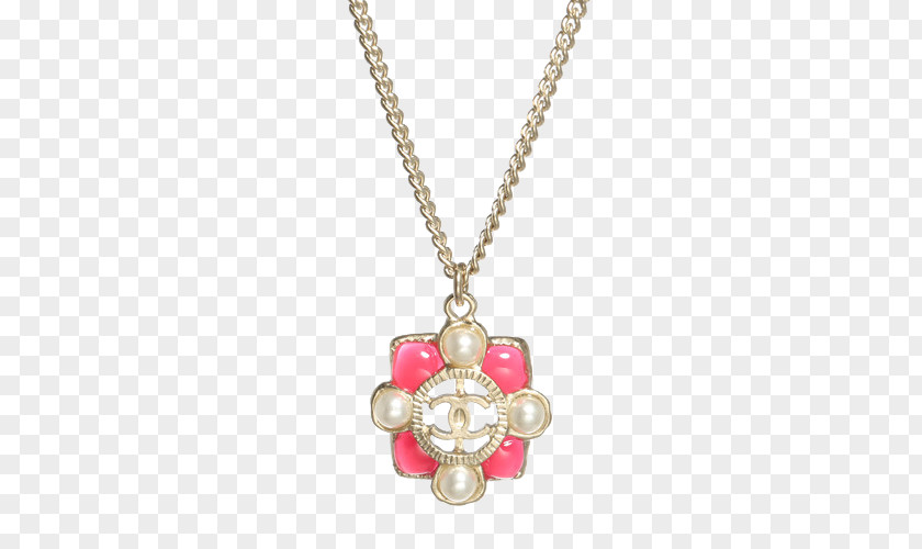 CHANEL Cross Necklace Locket PNG