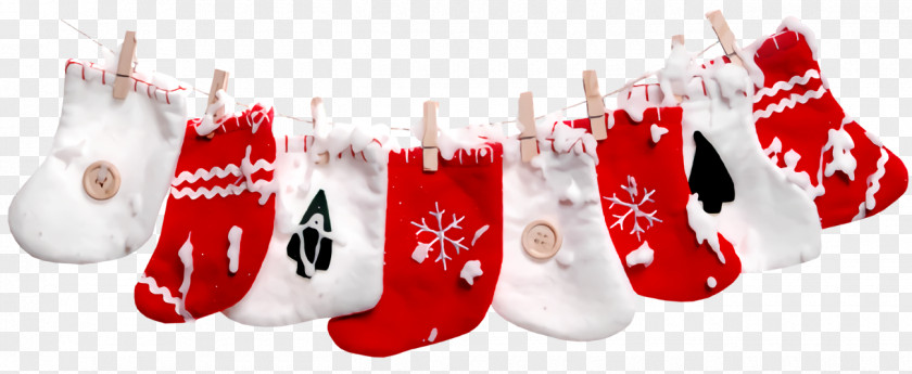 Christmas Decoration Carmine Stocking Socks PNG