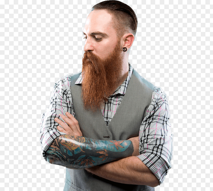 Man And Nature Tattoo Body Art Beard Bandage PNG