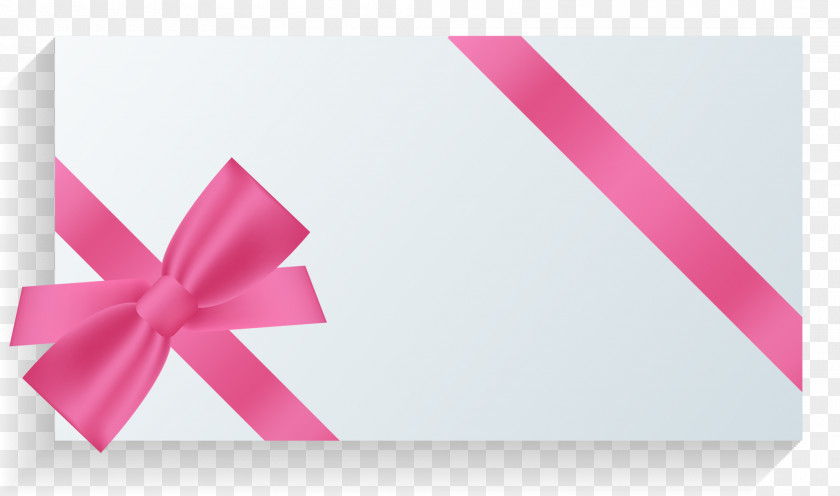 Pink Bow Gift PNG
