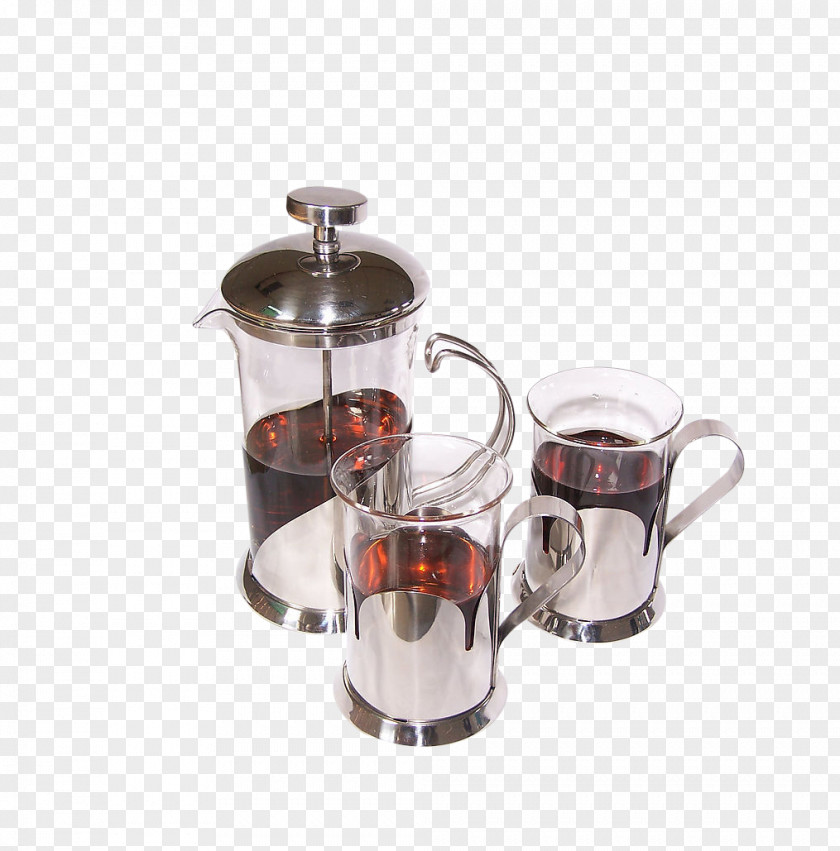 Tea Set Teapot Coffee Cup Glass Mug PNG