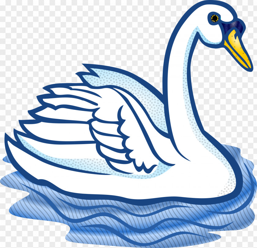 Blue Swan Bird Trumpeter Clip Art PNG
