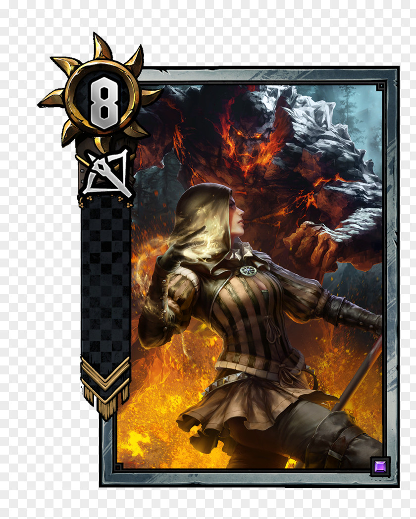 Card Game Gwent: The Witcher Emhyr Var Emreis Ciri CD Projekt PNG