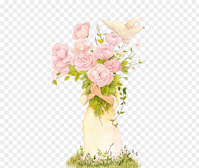 Holding A Bouquet And Peace Dove Ub2f9uc2e0uc758 Uacc4uc808uc740 Uc548ub155ud558uc2e0uac00uc694 Uaf2cub9c8 Ub3c8ud0a4ud638ud14c(uc0b0ud558uc791uc740uc544uc774ub4e4 56) Flower Illustration PNG