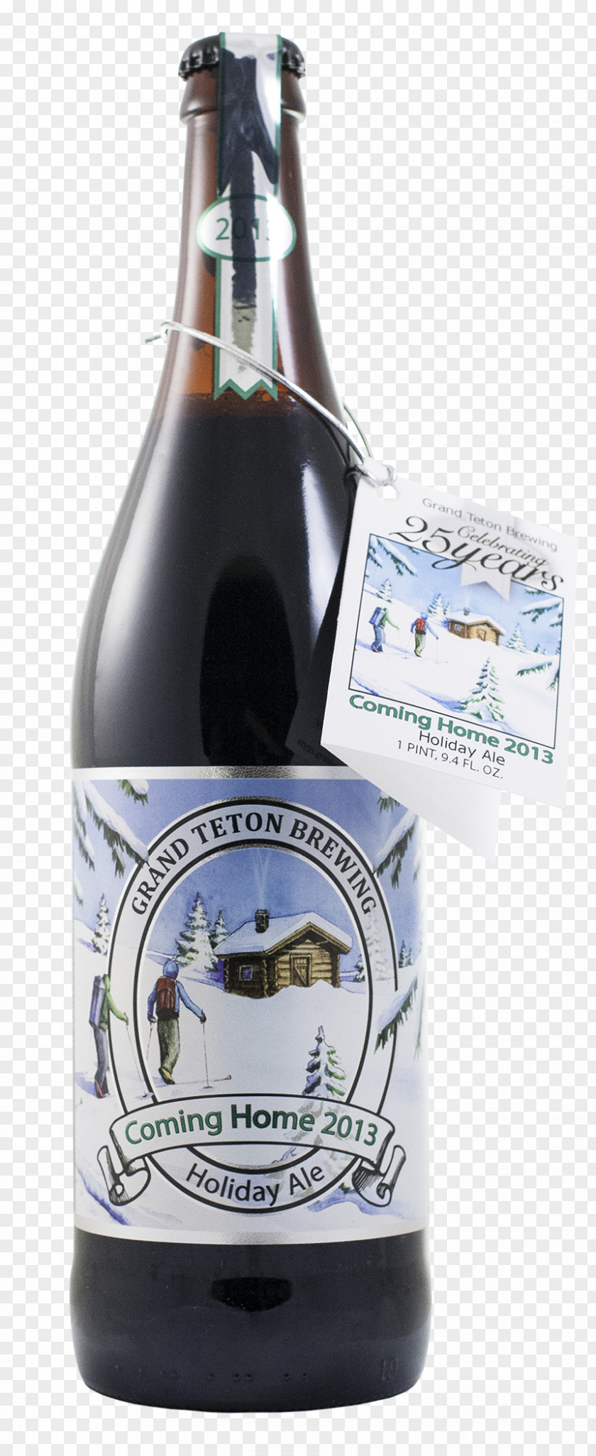 Beer Ale Stout Bottle Grand Teton Brewing Company PNG