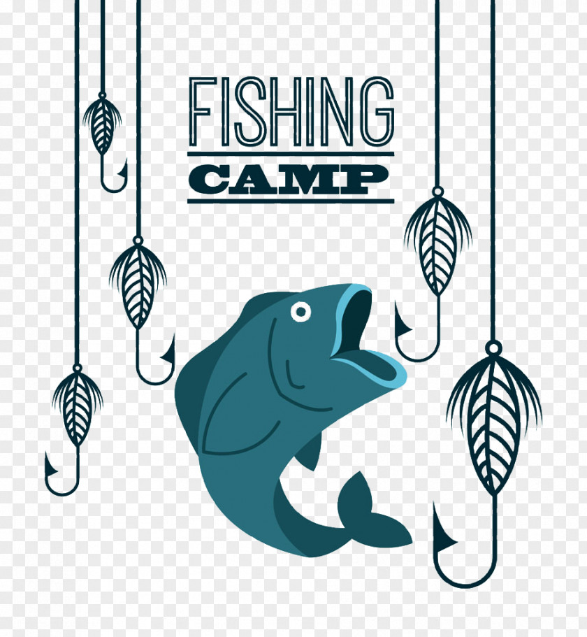 Cartoon Fish Hook Fishing PNG