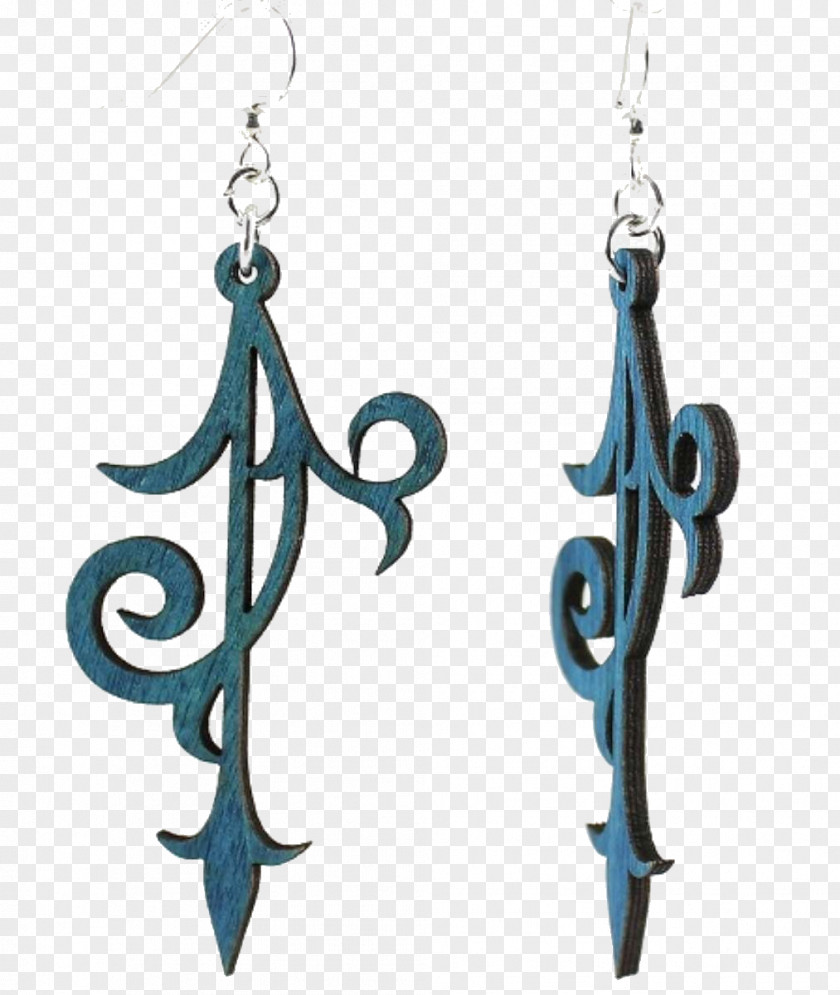Scroll Ornament Earring Laser Cutting Wood Etsy PNG
