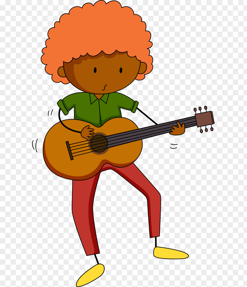 Guitar Boy Royalty-free Cartoon Clip Art PNG