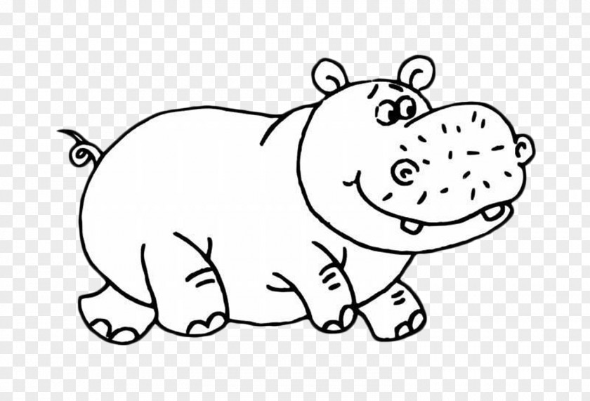 Hippo Hippopotamus Puppy Cartoon Polar Bear Cuteness PNG