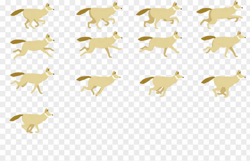 Sheet Sprite Thepix Animation Walk Cycle Dog Running PNG