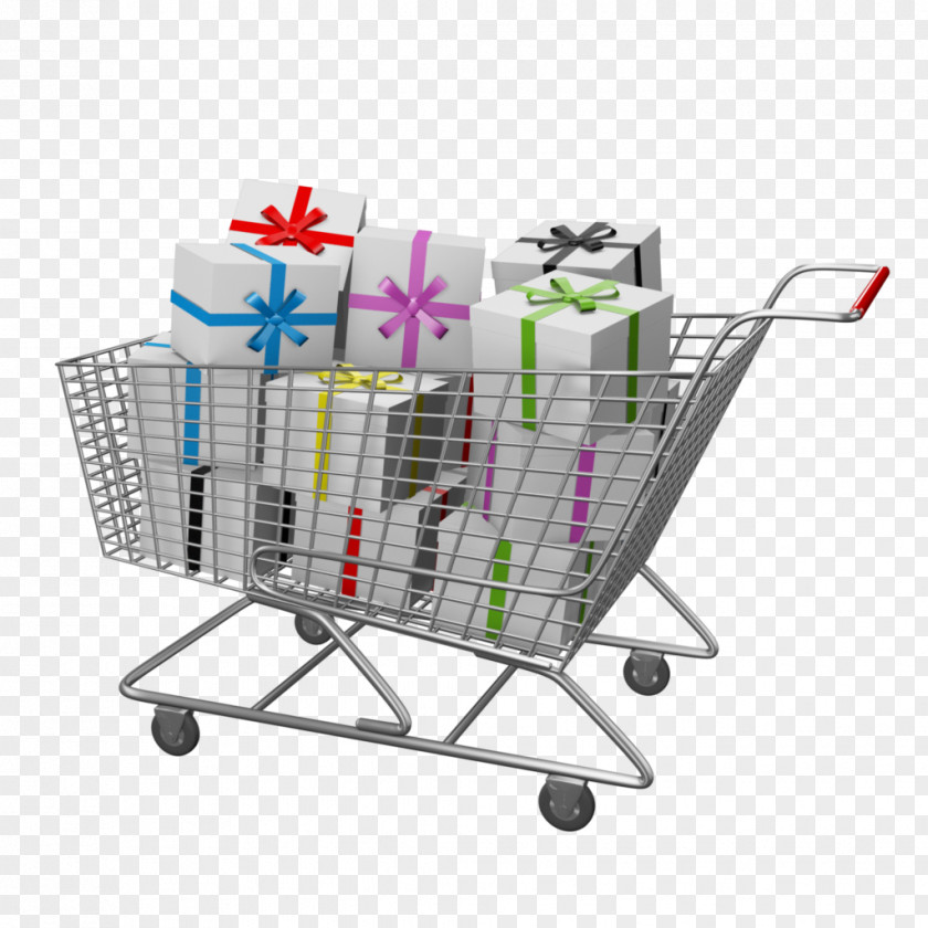 Super Market Shopping Cart Gift Online Retail PNG