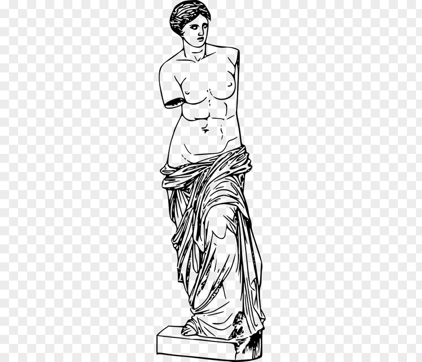 Venus De Milo Milos Drawing PNG