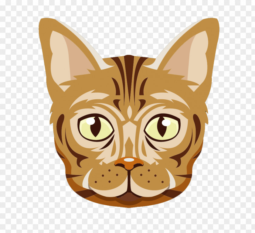Brown Cat Cartoon Animals Free Material Whiskers Kitten PNG