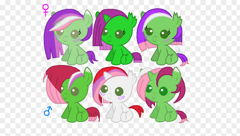 Candy Sprinkle Pony Horse Green Clip Art PNG
