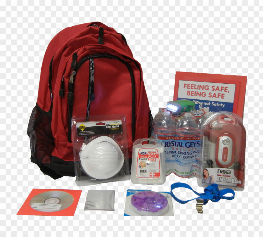 Backpack Survival Kit Emergency Dinosaur Planet Bag PNG