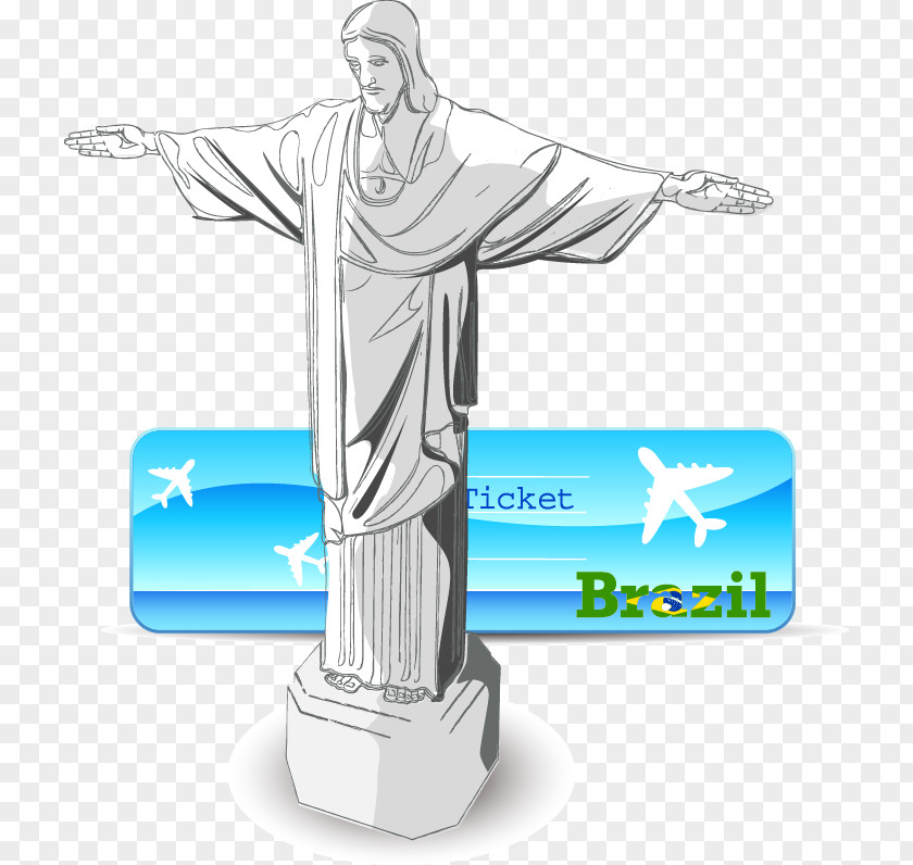 Brazil Jesus Statue Title Bar Berlin Cartoon Tourist Attraction PNG