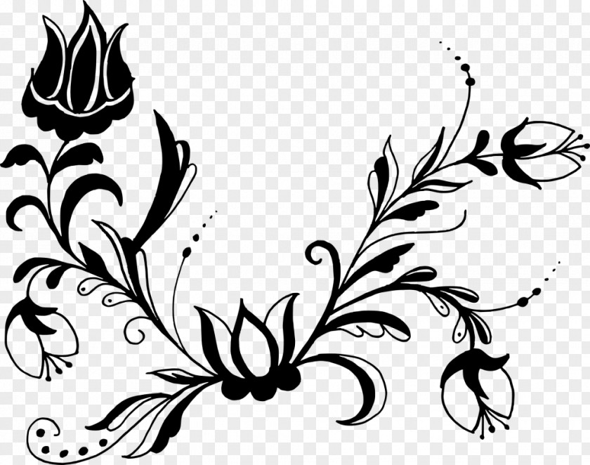 Corner Flower Art Clip PNG