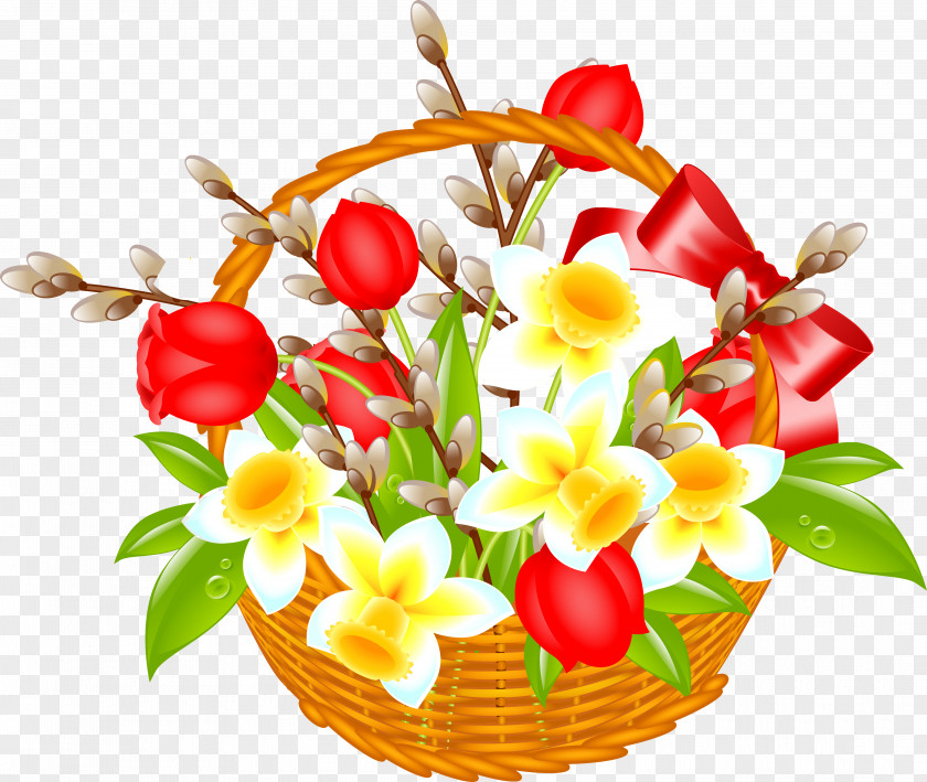 Easter Bunny Basket Egg PNG