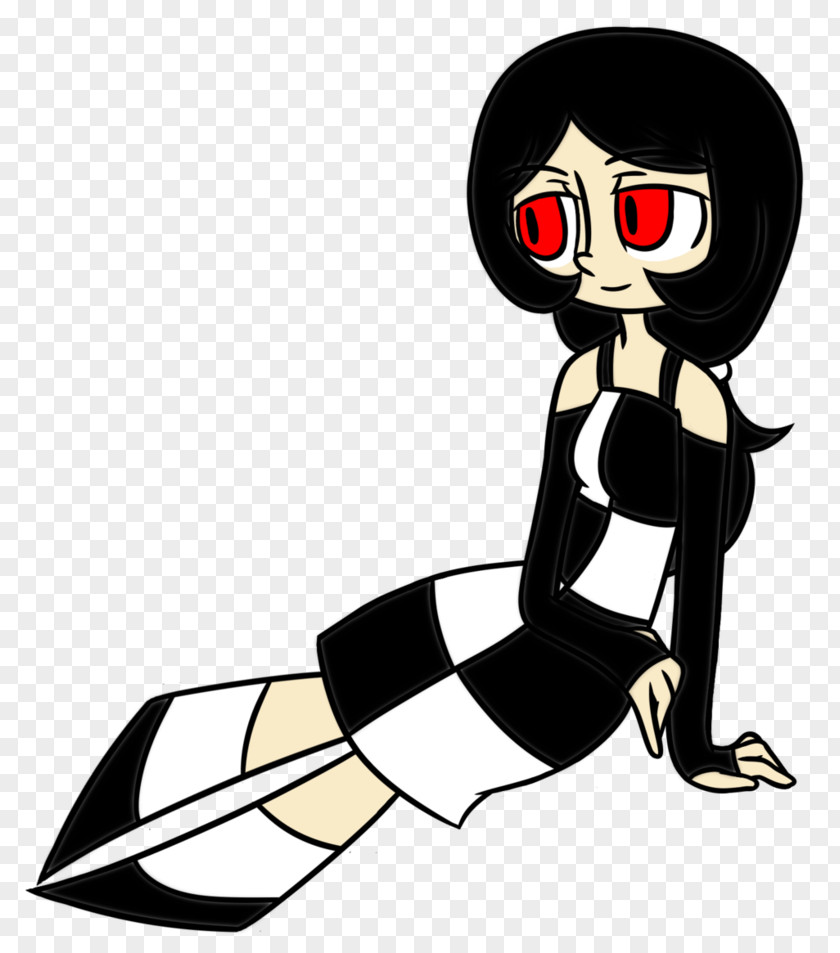 Lonely Drawing Black Hair Human Art Character Clip PNG