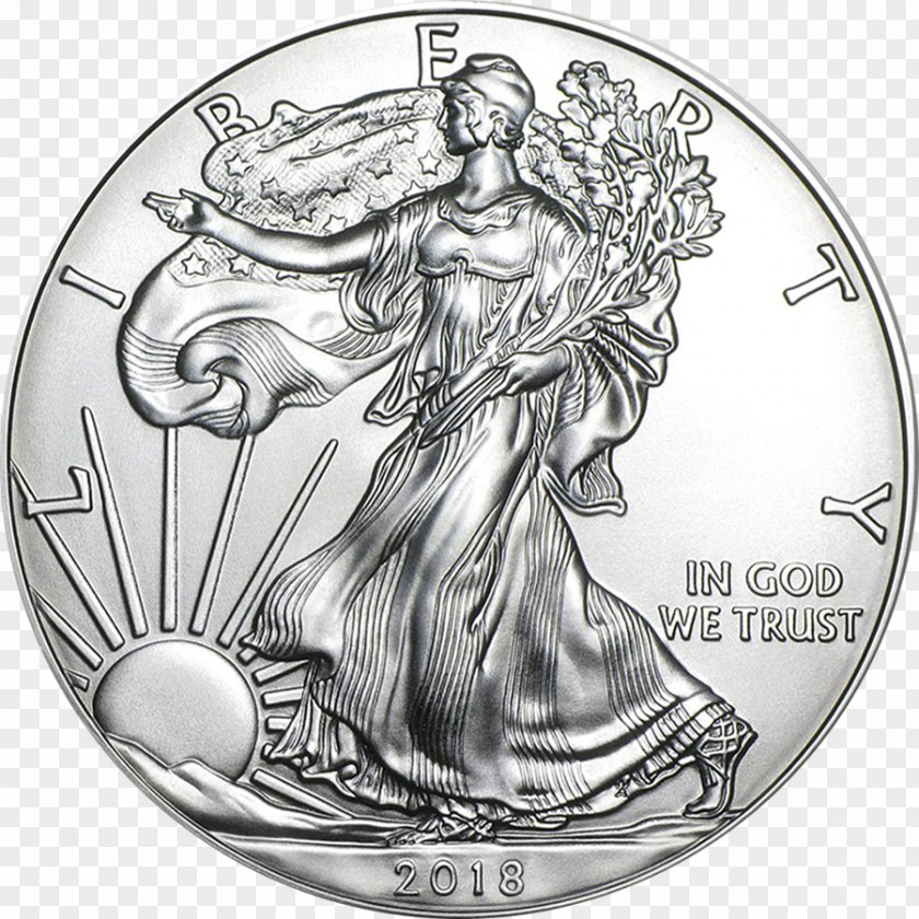 Silver Coin American Eagle Bullion PNG