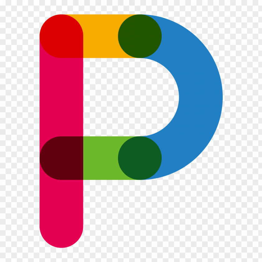 Color Letters P Red Blue Letter PNG