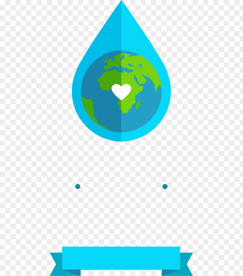Earth And Water Droplets Vector Drop Cartoon PNG