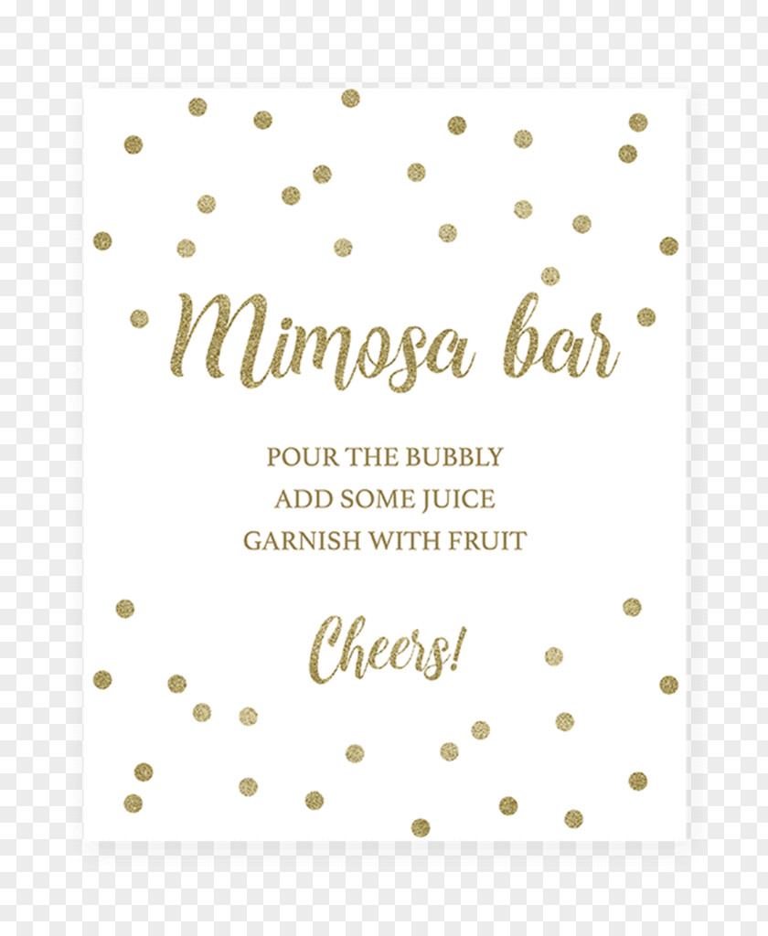 Mimosa Lunch Bar Template Shower PNG