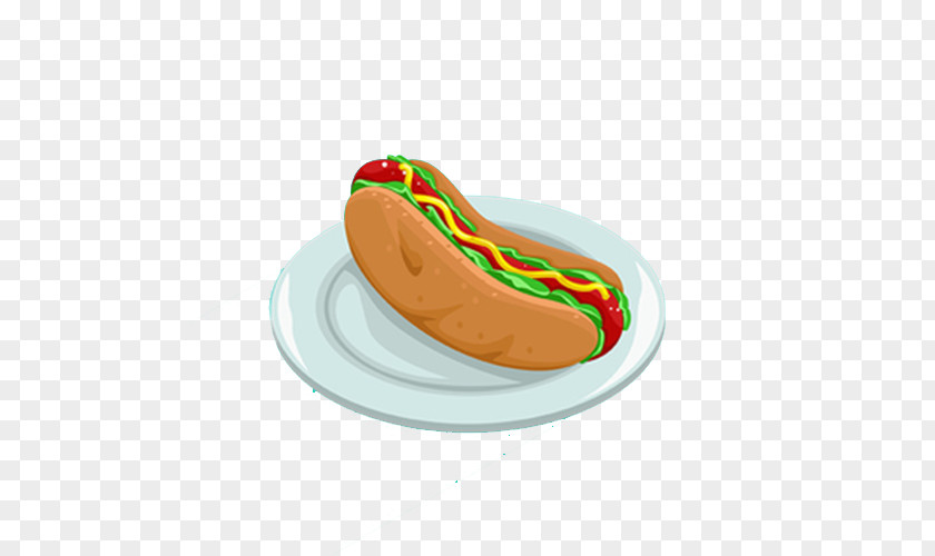 Painted Of Hot Dogs Dog Bun PNG