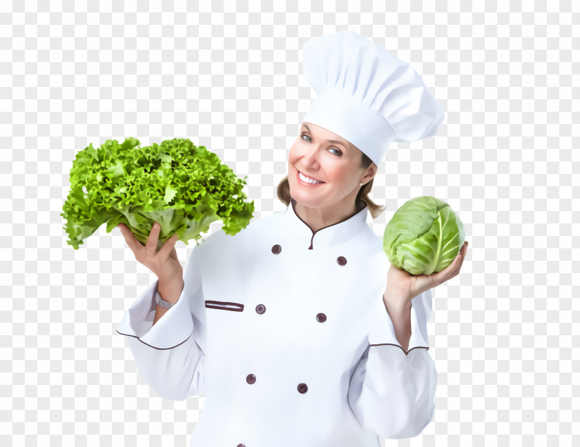 Uniform Cruciferous Vegetables Cook Chef's Chef Chief Broccoli PNG