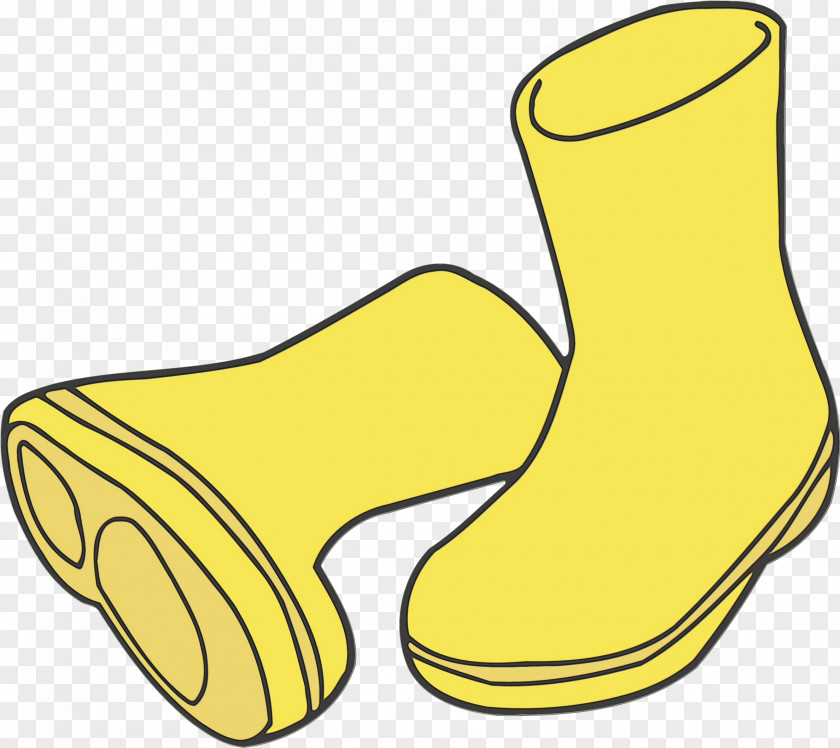 Yellow Footwear Snow Cartoon PNG