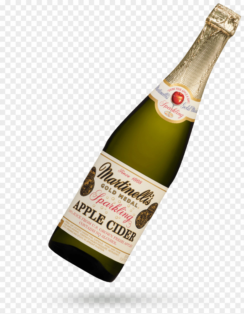 Champagne Apple Cider Beer Bottle Sparkling Wine PNG