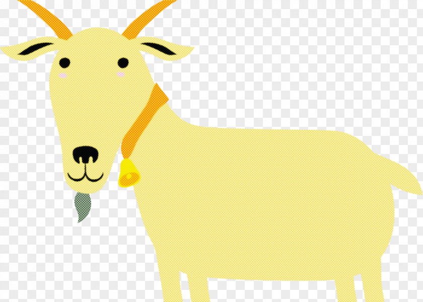 Goat Antelope Sheep Deer Yellow PNG