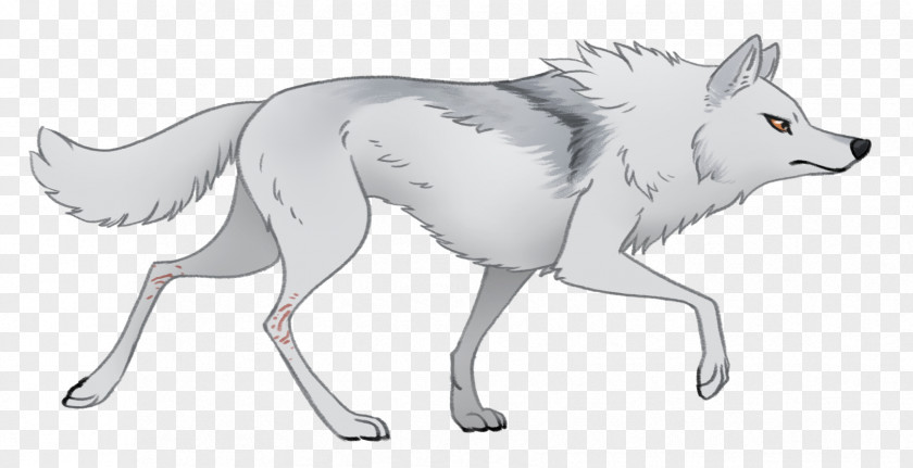 Wolf Werewolf Character Line Art PNG