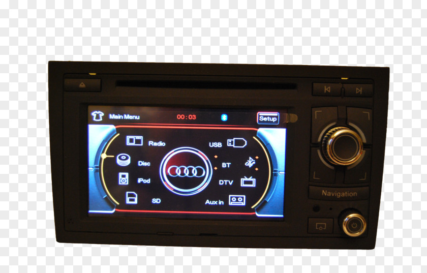 Audi A3 DVD Player Tuner Digital Terrestrial Television PNG